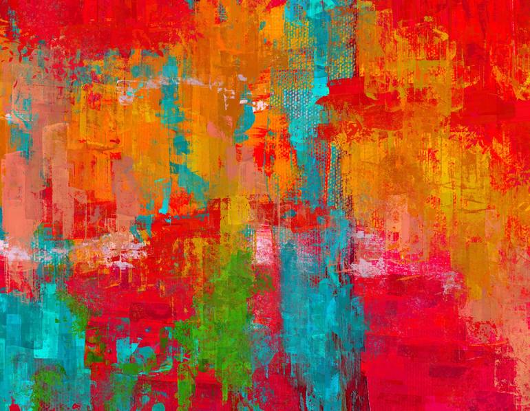 Print of Abstract Expressionism Abstract Digital by Pelin Atilla