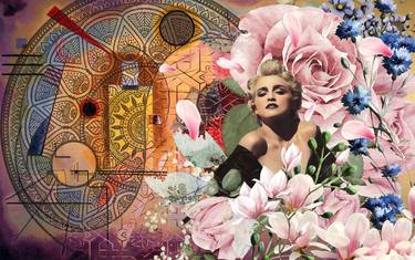Original Abstract Celebrity Collage by Pelin Atilla