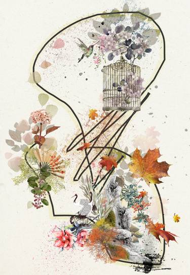 Original Nature Collage by Pelin Atilla