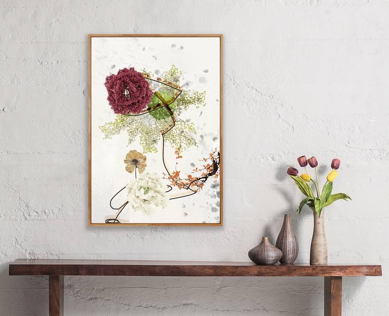 Original Abstract Expressionism Nature Collage by Pelin Atilla
