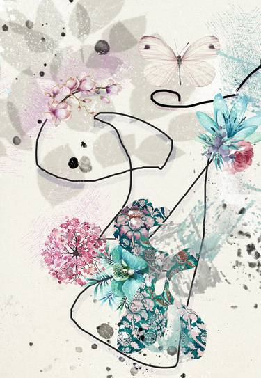 Print of Abstract Nature Collage by Pelin Atilla