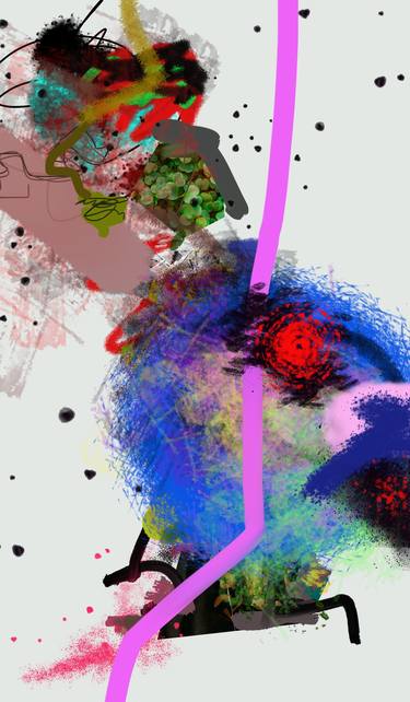 Original Abstract Expressionism Abstract Digital by Pelin Atilla
