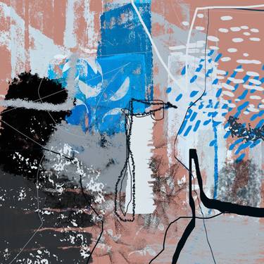 Original Abstract Expressionism Abstract Digital by Pelin Atilla