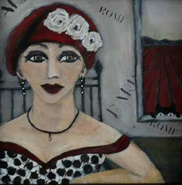 Original Women Painting by Moira Du Toit