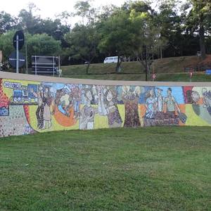 Monumental Public Art: Portal do Cristo Mosaic (Vinhedo, Brazil)