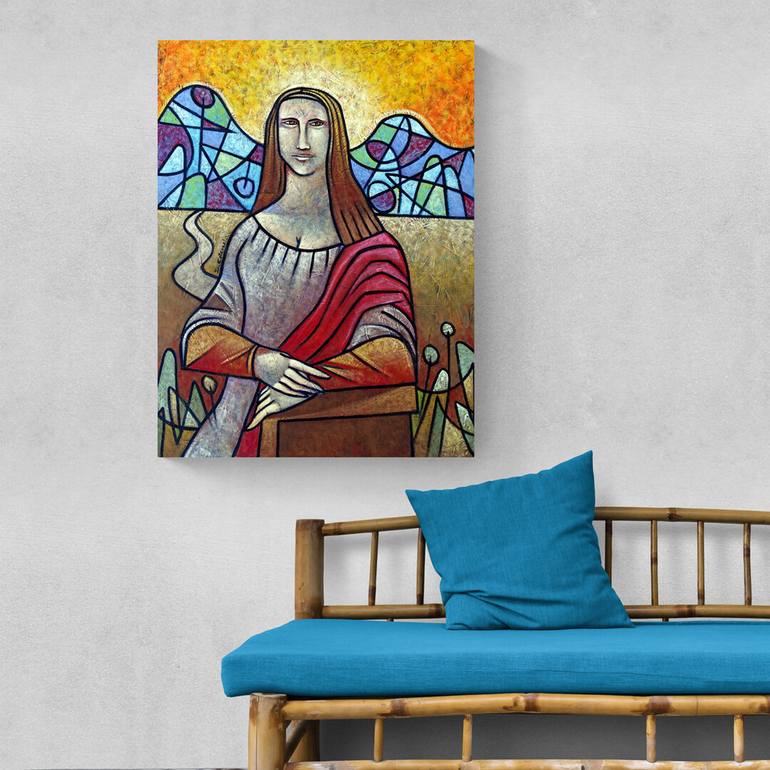 Original Cubism Pop Culture/Celebrity Painting by Dennis Esteves