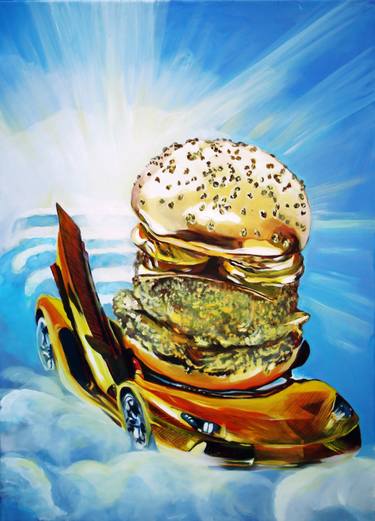Original Pop Art Automobile Paintings by Paulina Penc