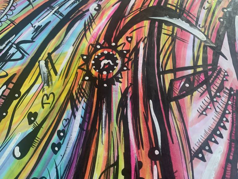 Original Abstract Expressionism Abstract Mixed Media by William Joseph Blake