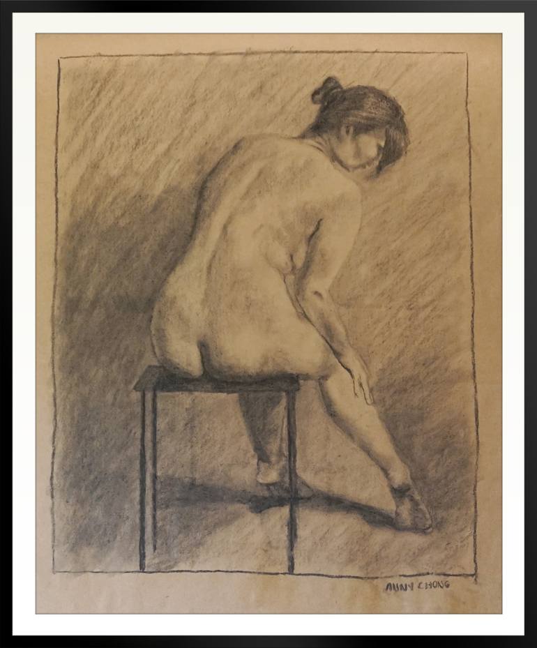 Original Nude Drawing by Anny Chong