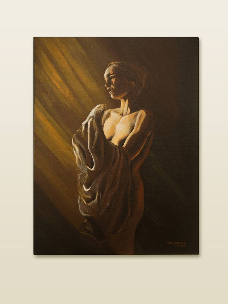 Original Fine Art Women Painting by Anny Chong