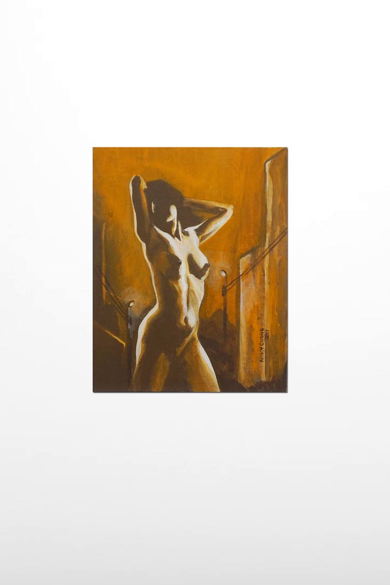 Original Figurative Nude Painting by Anny Chong