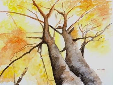 Print of Figurative Tree Paintings by Anny Chong