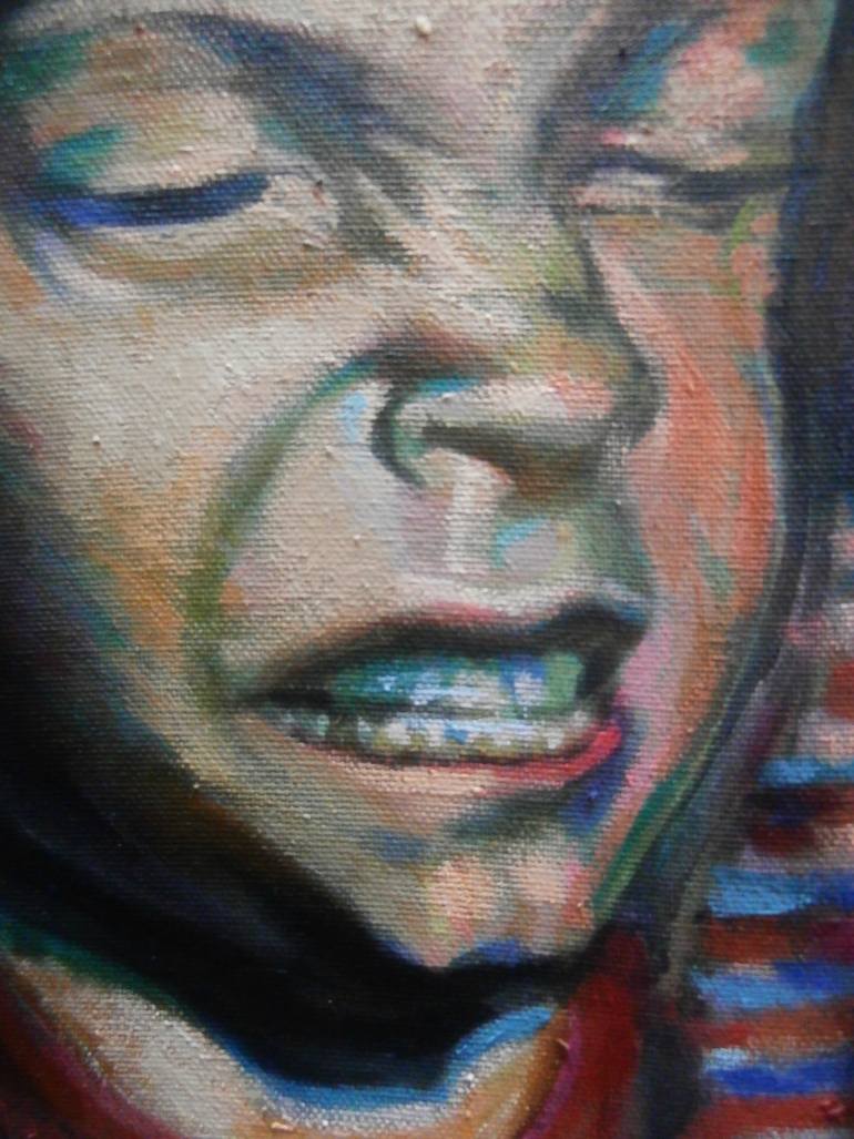 Original Expressionism People Painting by Volodymyr Topiy