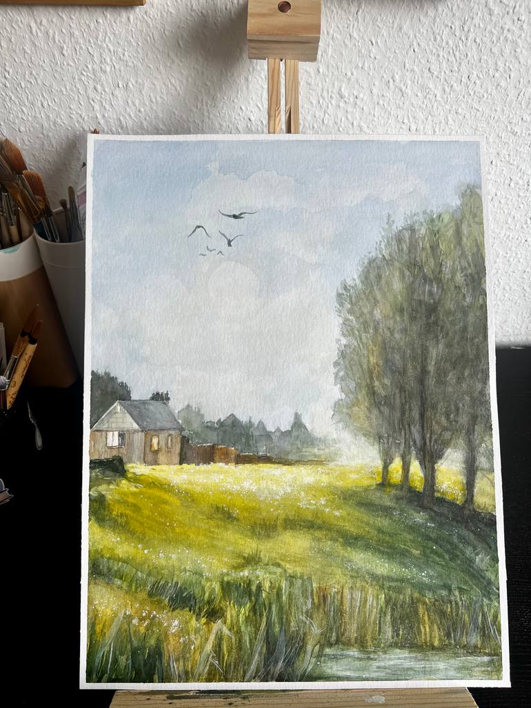 Original Contemporary Language Painting by Monika Lewandowska