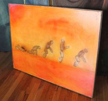 Original Expressionism Calligraphy Paintings by H Wesley Wheeler