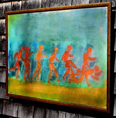 Original Art Deco Calligraphy Paintings by H Wesley Wheeler