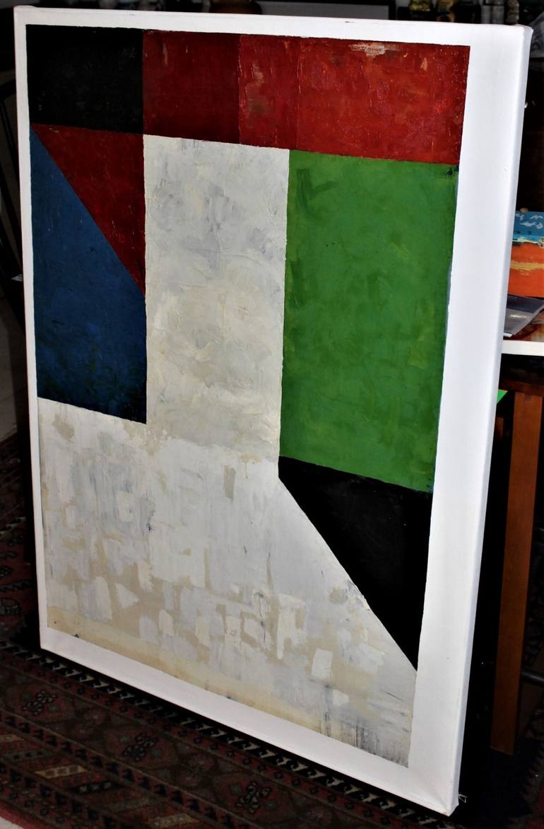 Original Abstract Geometric Painting by H Wesley Wheeler