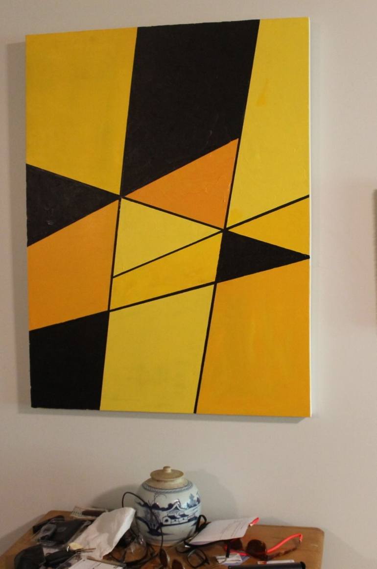 Original Abstract Geometric Painting by H Wesley Wheeler