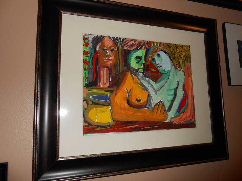 Original Expressionism Mortality Painting by De Yos