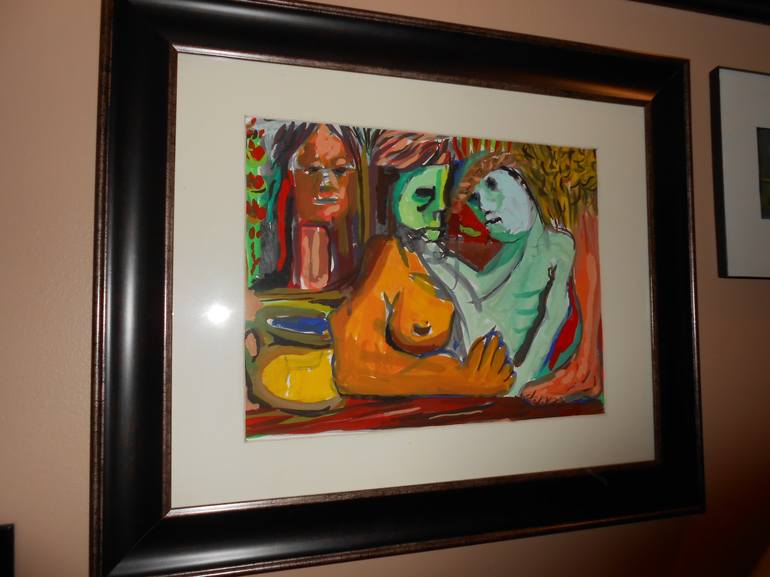 Original Expressionism Mortality Painting by De Yos