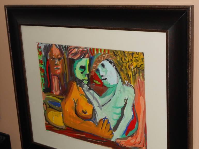 Original Expressionism Mortality Painting by De Yos