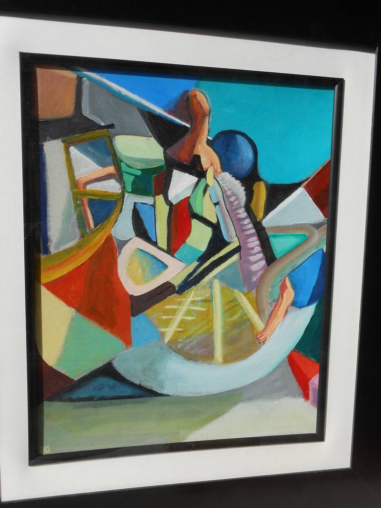 Original Abstract Expressionism Abstract Painting by De Yos