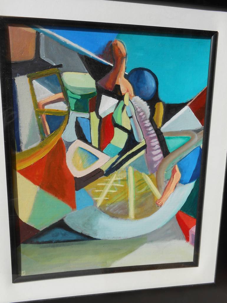 Original Abstract Expressionism Abstract Painting by De Yos