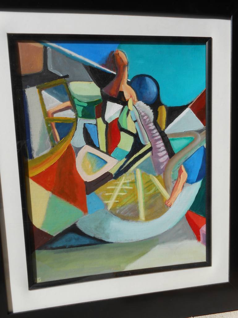 Original Abstract Expressionism Abstract Painting by De Yos