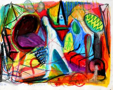 Original Expressionism Abstract Drawings by De Yos