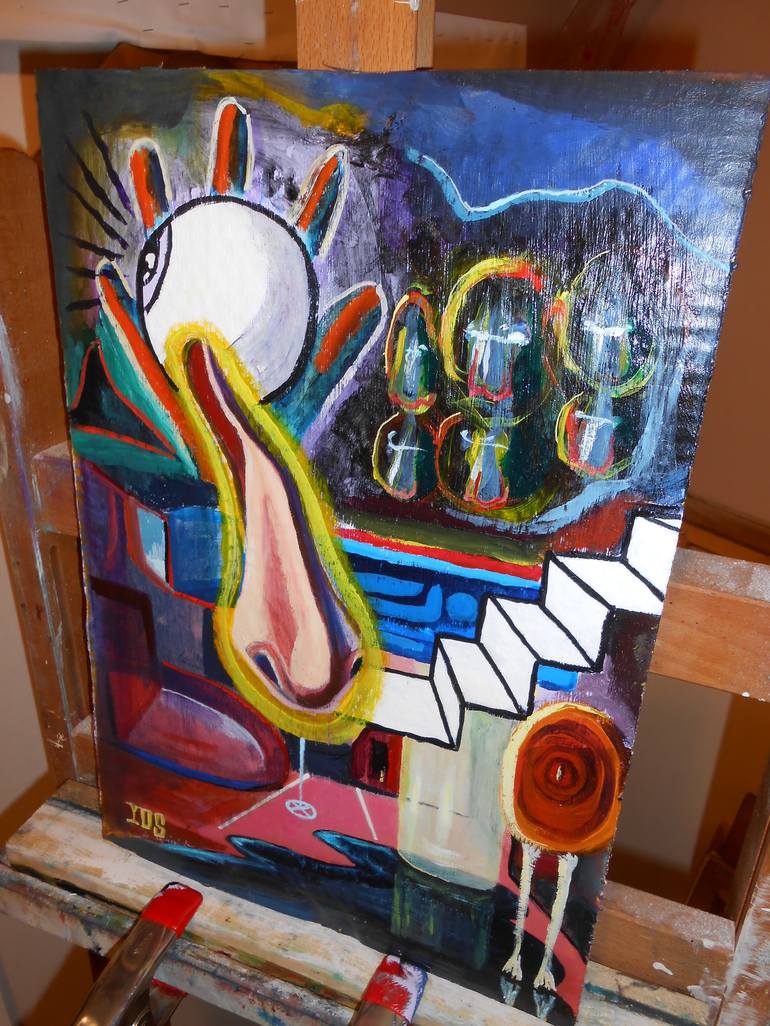 Original Abstract Painting by De Yos