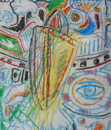 Original Abstract Expressionism Abstract Drawings by De Yos