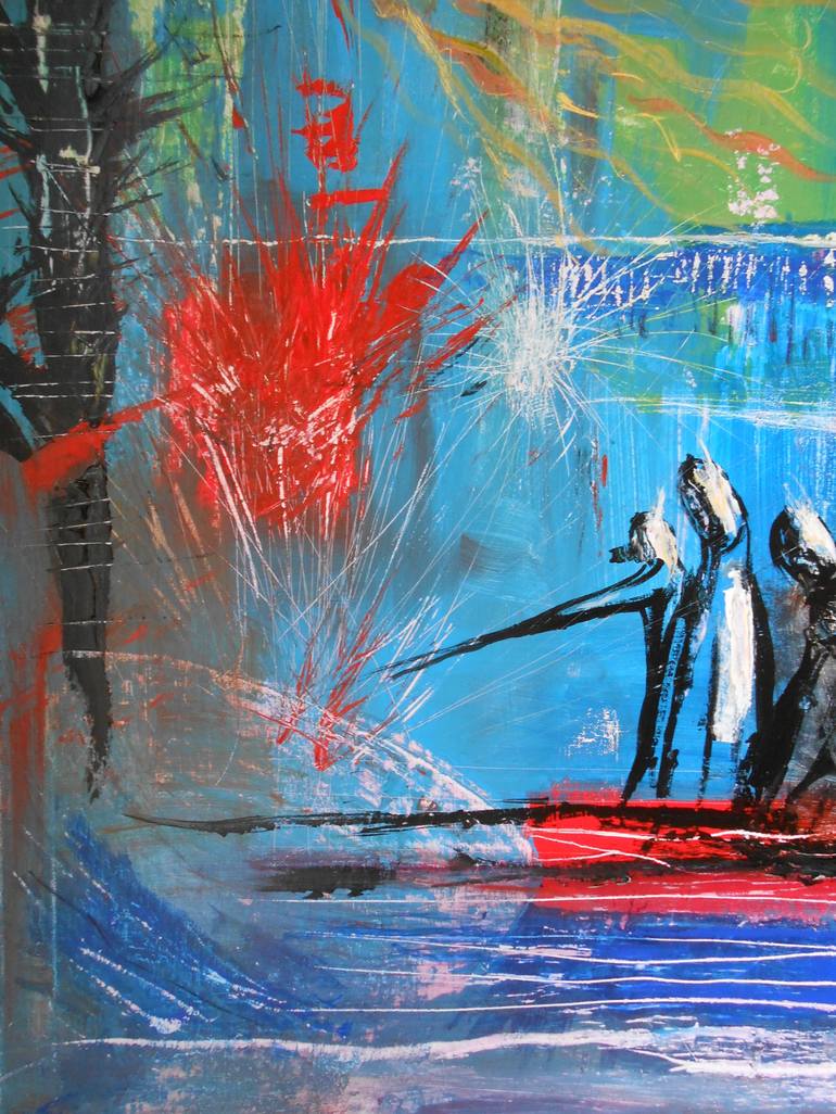 Original Abstract Painting by De Yos