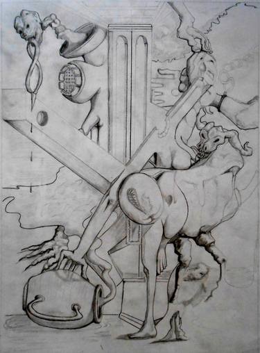 Original Conceptual Classical mythology Drawings by De Yos