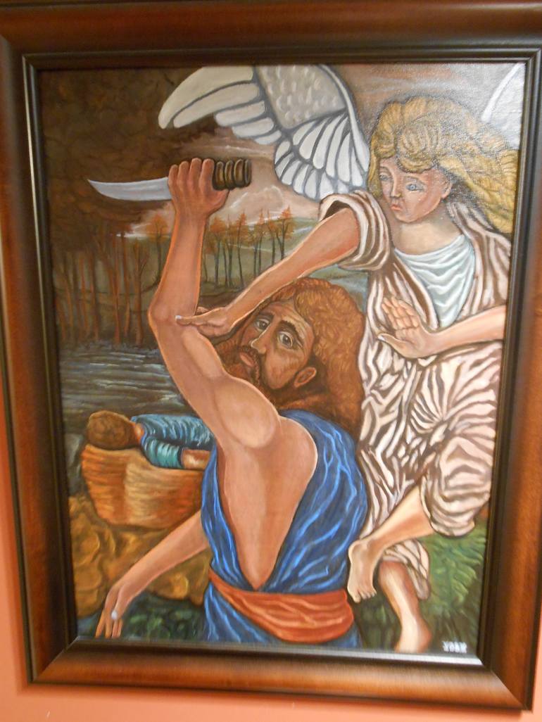Original Expressionism Religion Painting by De Yos