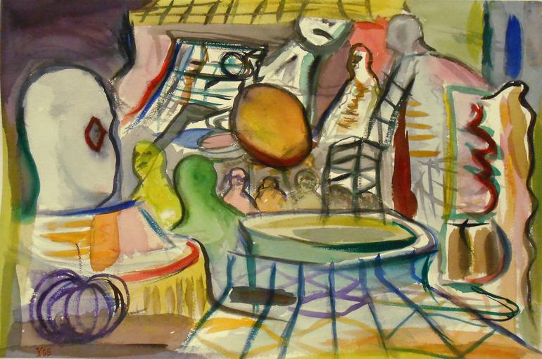 Print of Abstract Expressionism Abstract Paintings by De Yos