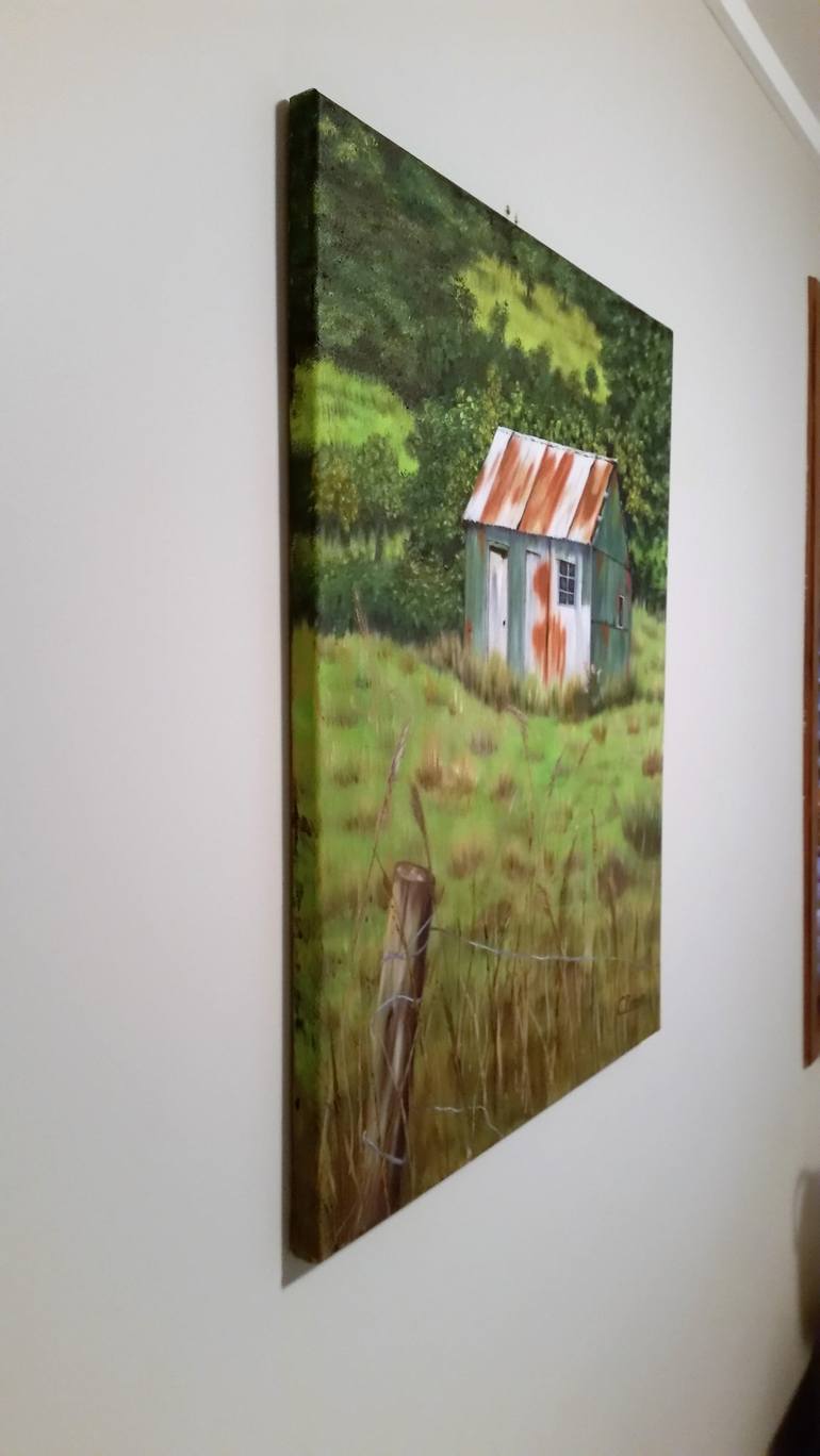 Original Realism Rural life Painting by Connie Reid-Pinzón