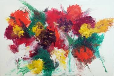 Original Abstract Expressionism Abstract Paintings by Connie Reid-Pinzón