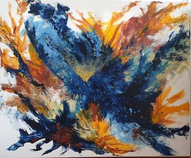 Original Abstract Expressionism Abstract Paintings by Connie Reid-Pinzón