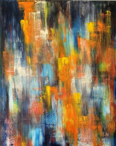 Original Abstract Expressionism Abstract Paintings by Connie Reid-Pinzón