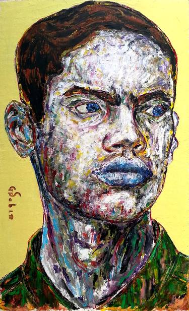 Original Abstract Expressionism Portrait Paintings by George Sabin