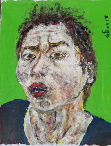 Original Abstract Expressionism Portrait Paintings by George Sabin