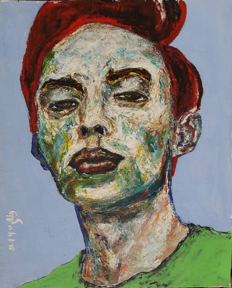 US Man 3 Painting by George Sabin | Saatchi Art
