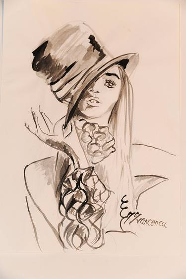 Print of Portrait Drawings by Iuliana Gabriela Ivancencu