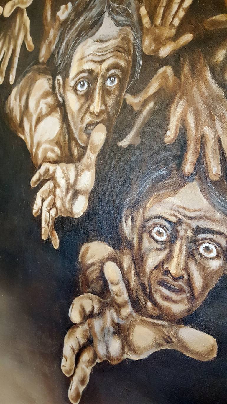 Original Conceptual People Painting by Nicolas Goia