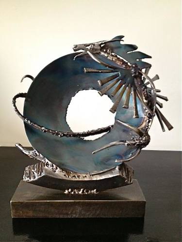 Original Abstract Fantasy Sculpture by Janet Rutkowski