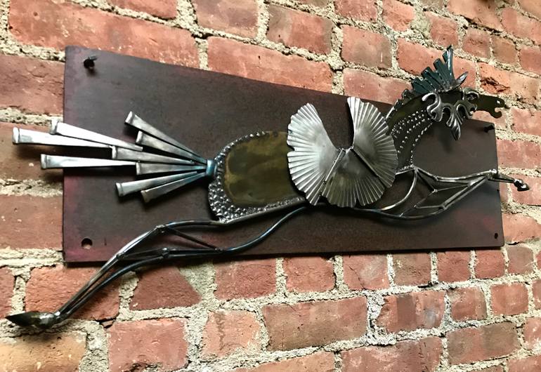 Original Abstract Animal Sculpture by Janet Rutkowski