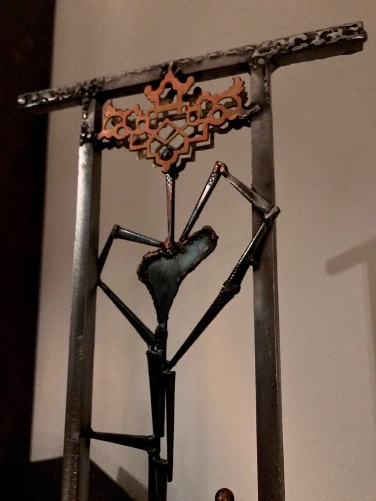 Original Abstract Love Sculpture by Janet Rutkowski