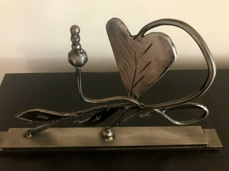 Original Abstract Love Sculpture by Janet Rutkowski