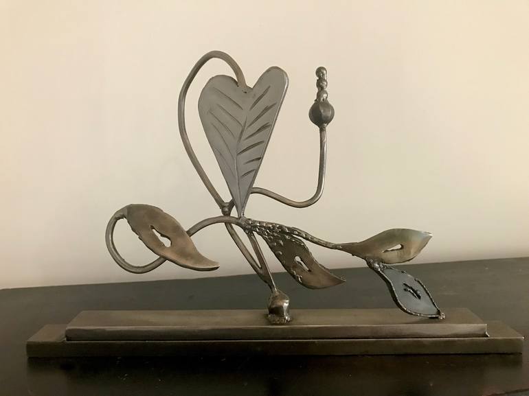 Original Abstract Love Sculpture by Janet Rutkowski