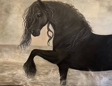 Original Fine Art Horse Paintings by H Mills-Dennison FRSA